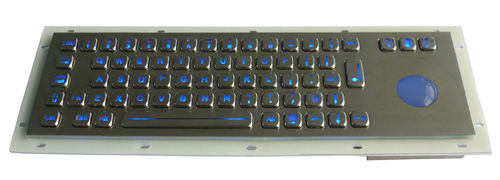 Панельная клавиатура K-TEK-A343-TB-BLс механическими клавишами66-клавишнаяс трекболом