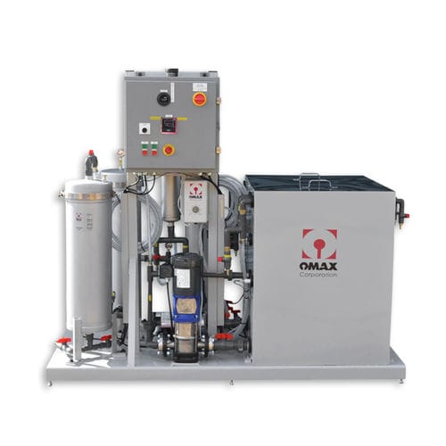 Установка рециркуляции воды с гидроабразивной резкой