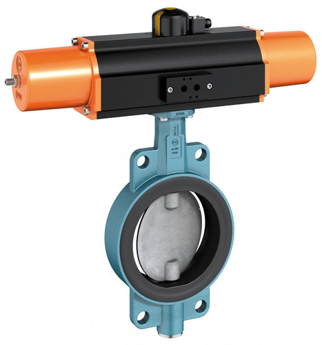 Затвор дисковый Z 411-Блафтовый с пневматическим управлениемдля трубопроводов