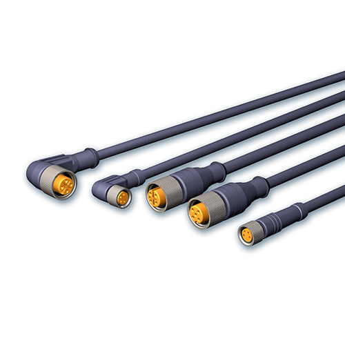 Разъем для передачи данных серии C, источник питания, прямой колено