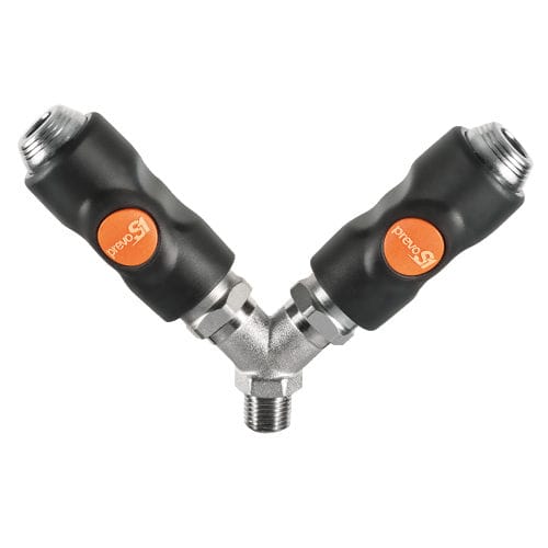 Пневматический фитинг серии BSI 06815 с резьбой и замком Y