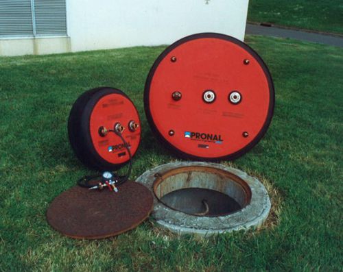 Надувной затвор серии OTRдля испытаний на водонепроницаемостьрезиновыйдвойной