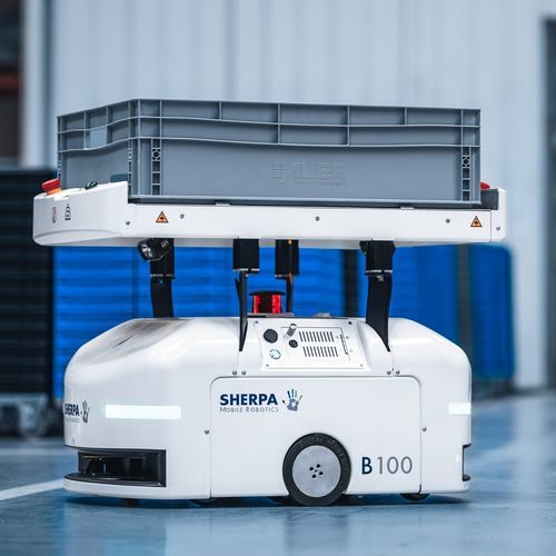 Погрузочный автономный мобильный робот SHERPA B для разгрузки на складские обработки
