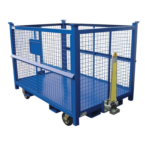 Транспортная тележка серии CHARметаллическая сетчатая платформа для отходов