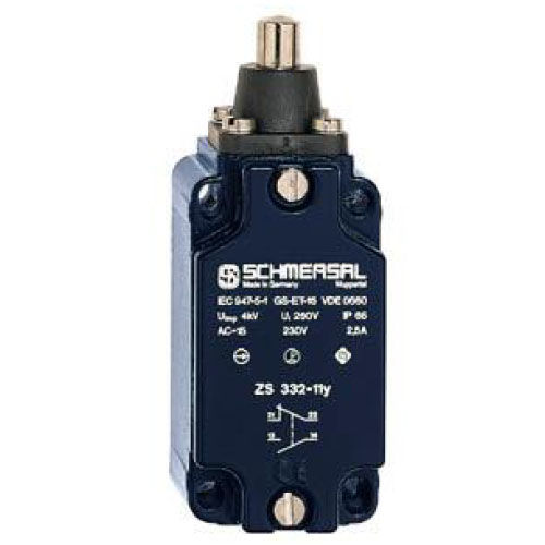 Позиционный переключатель IP65 332с функцией безопасностис плунжером