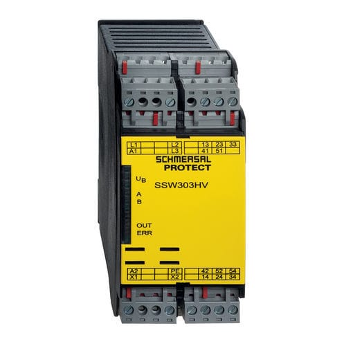 Монитор безопасности при остановке SSW303HVDIN, монтируемый на рейку