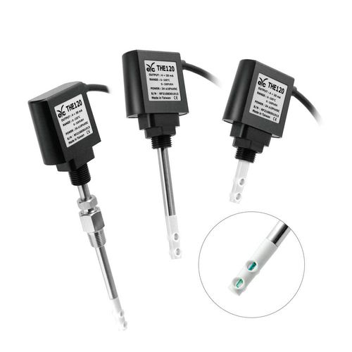 Преобразователь относительной влажности и температуры THE120, вставной в воздуховод Pt100