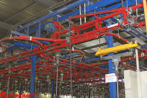 Цепной конвейер серии 2400, двухпутевой, для тяжелых грузов