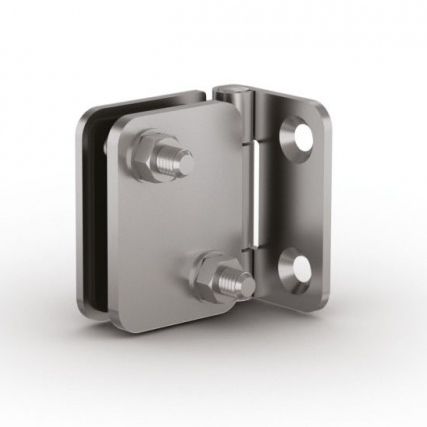 Петля из нержавеющей стали 52-1-4040вкручивающаяся180°стеклянная дверь