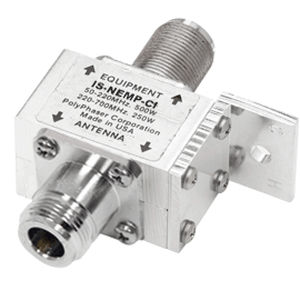 Ограничитель перенапряжения типа 1 IS-NEMP-C1-MEдля радиочастотного коаксиального кабелятелекоммуникациис защитой NEMP