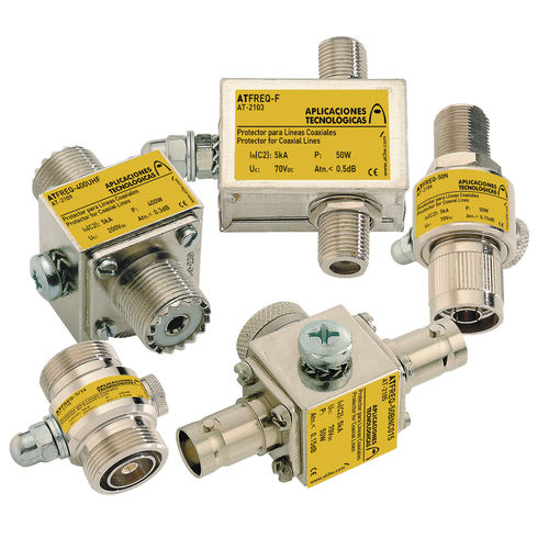 Устройство защиты от перенапряжения для коаксиального кабеля ATFREQ-50UHFcoaxis BNC