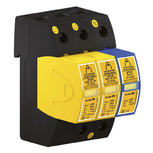 Ограничитель перенапряжения тип 2 АЦУБ-3П-НР 15-120для источников питания3-полюсный низковольтный