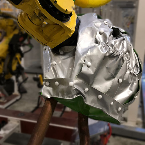 Spot welding gun protective cover TKS-ALU / TEXALIS / TIFFON-GREENwelding robotwaterproofmodular