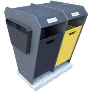 Модульный контейнер для мусора ECOFOURBOXиз оцинкованной сталидля городских отходовпромышленных отходов