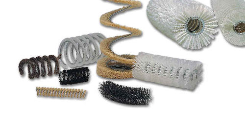 Цилиндрическая спиральная щетка для чисткипластик