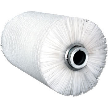 Цилиндрическая спиральная щетка для чисткииз нержавеющей сталис валом
