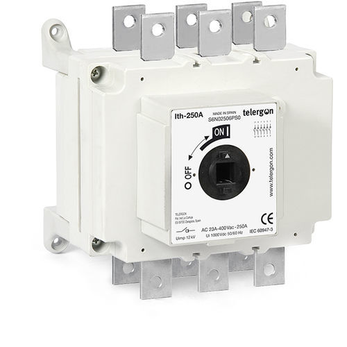 Моторизованный разъединитель S6N0315AC, многополюсный, монтаж на шине