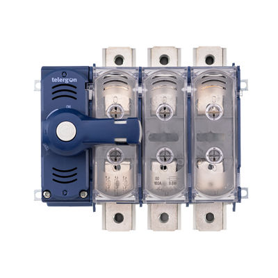 Моторизованный разъединитель M3-0250, монтаж на шине, 4-полюсный, 3-полюсный