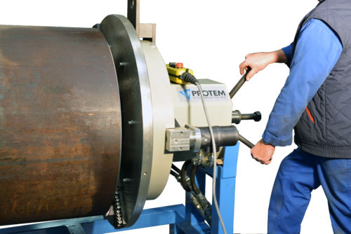 Портативный станок для снятия фасок US450HYс регулируемым углом