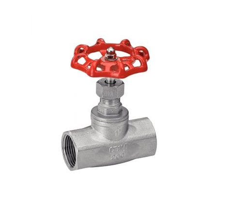 Проходной клапан серии 58513 ручной, внутренняя-женская, нержавеющая сталь