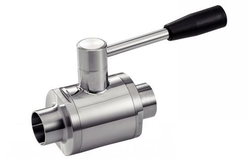 Кран шаровой серии 61371 рычаг, нержавеющая сталь, 2-ходовой