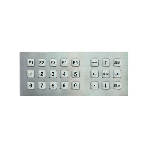 24-key keypad B769panel-mountinoxwith numeric keypad