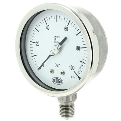 Relative pressure gauge M5000 analogthreadedstainless steel