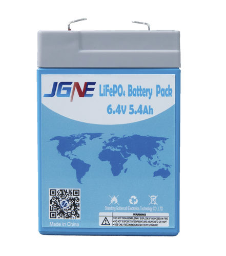 Литиевая аккумуляторная батарея 6,4 В, 5,4 Ач LiFePO4, цилиндрическая батарея, 6 В, для солнечных батарей