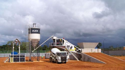 Мобильный бетонный завод МАСТЕР-30 ОРЕЛавтоматическийодношасси