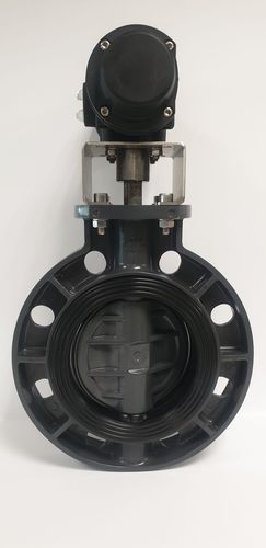 Затвор поворотный дисковый серии 2102пневмоуправляемый, вафельный из EPDM