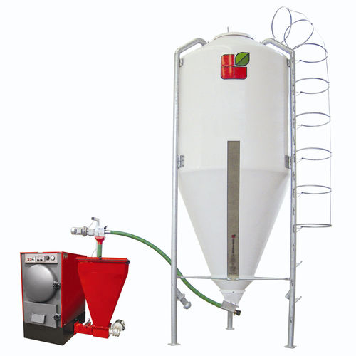 Силос для пеллет, оцинкованный