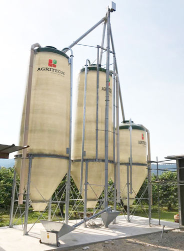 Шнековый конвейер вертикальныйдля силоса для гранулятов