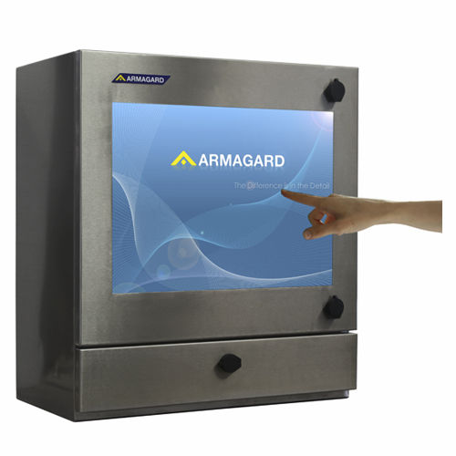 Корпус для сенсорного ЖК-экрана SENC-450настенныйпрямоугольныйinox