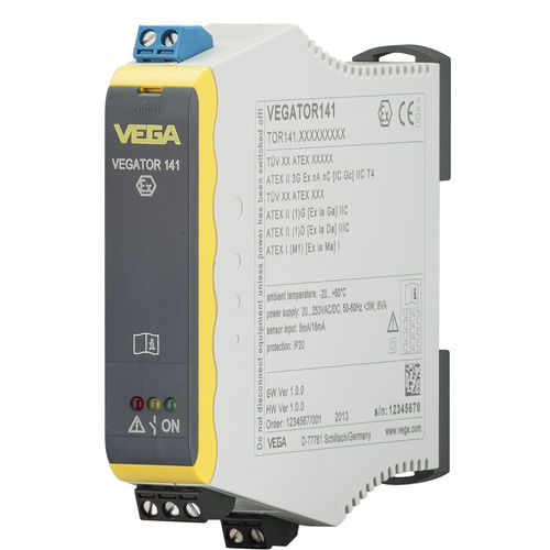 Разделитель сигналов на DIN-рейку VEGATOR 141одноканальный4-20 мАдля измерения уровня