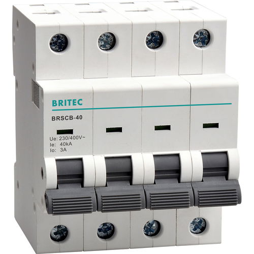 Автоматический выключатель MCB BRSCB-40 с ручным сбросом и ОПН типа 2