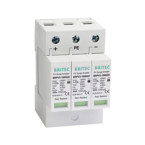 Разрядник для защиты от перенапряжений, тип 2 BRPV3GDДистанционная сигнализациядля электроустановокдля защиты от переходных токов