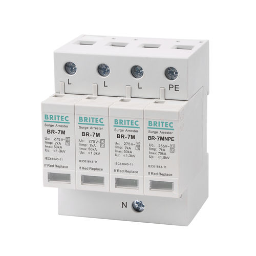 Блок защиты от перенапряжений тип 2 БР-7М 3+1тип 1класс Iкласс II