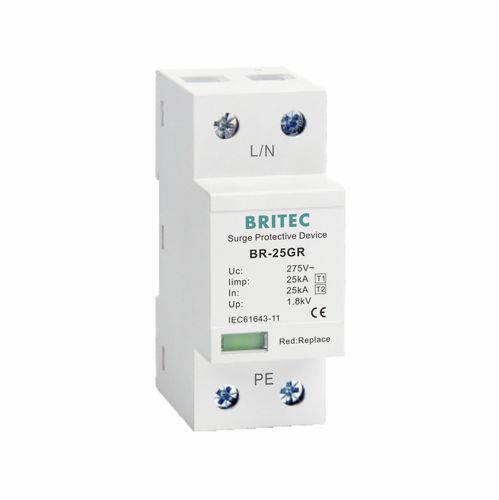 Разрядник для защиты от перенапряжений тип 1 БР-25ГР 1Пдля электроустановокэлектронного оборудованияэлектрическая линия