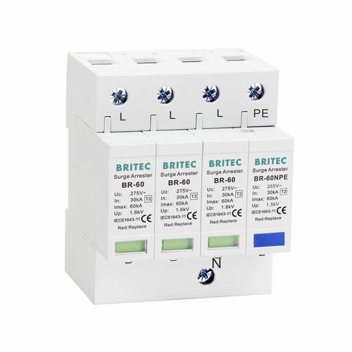 Устройство защиты от перенапряжения тип 2 BR-60 3+1класс IIдля источников питанияантискачковый