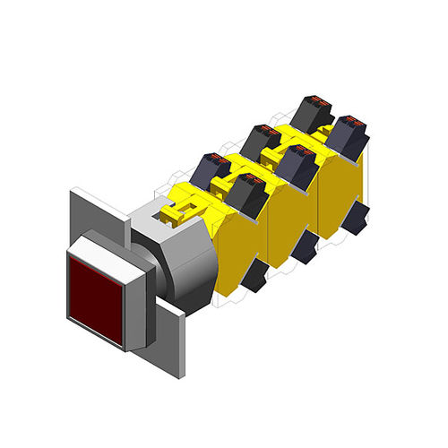 Сенсорный кнопочный выключатель 704.239.0IP65пластик без подсветки