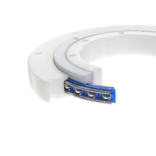 Поворотное кольцо без зубьев серии ЛВКшаровойчетырехточечный контактоднорядный