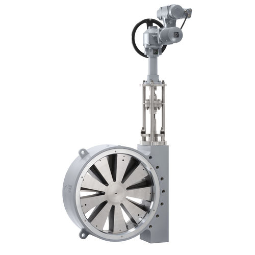 Клапан регулирующий СПВ Ду 800дисковыйручнойпневматический