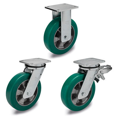 Колесо с цельной шиной RE.F2-WH с полиуретановым покрытием для тяжелых грузов