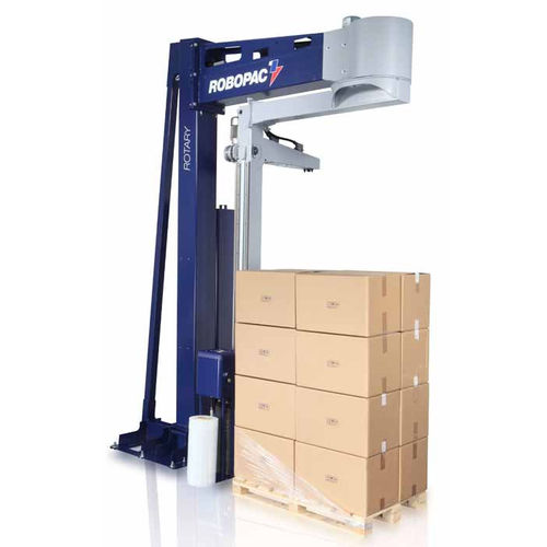 Обмотчик стретч-пленки с поворотным рычагом ROTARY автоматическийдля картонных коробокна поддонах