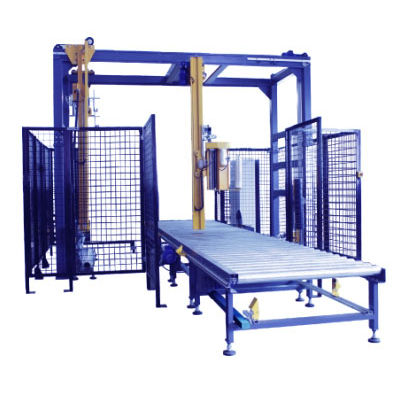 Упаковщик в стрейч-пленку с поворотным рычагом XT402Dавтоматический поддонс аппликатором верхнего листа