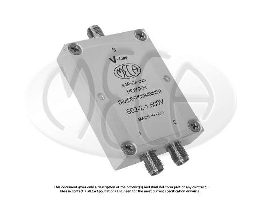 802-2-1,500 В — делитель/разветвитель мощности RF от MECA