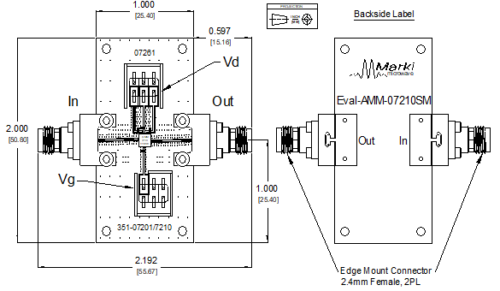 EVAL-AMM-7210SM - LO Driver Surface Mounts from Marki Microwave