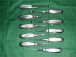 НАБОР БАЗОВОЙ КОСТНОЙ ХИРУРГИИ, дополнительный, кюреты