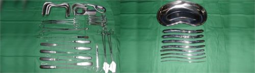 НАБОР, ГИНЕКОЛОГИЯ (расширение и выскабливание), инструменты