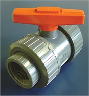 Клапан, ПВХ, шаровой, 2 фута, 2 шт., прокладка EPDM